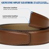 IGOLUMON Men's 2 Piece Leather Belt, Men's Automatic Belt with