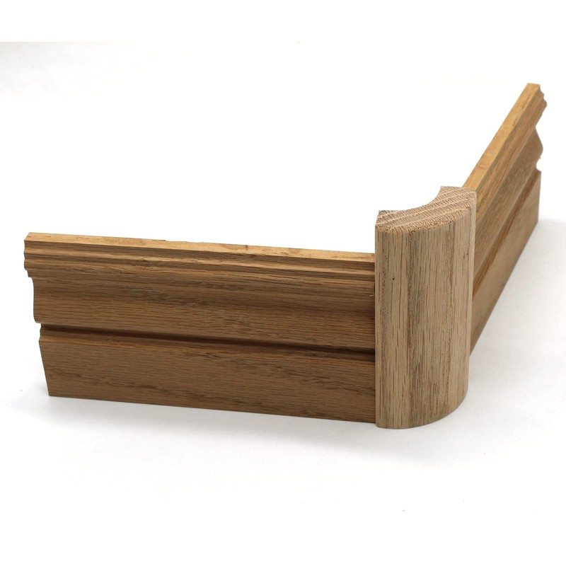 5/8" x 2" x 4" Red Oak Outside Radius Corner