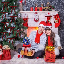 DIYDEC 24PCS Christmas Bow Ornament 5 x 7 Inch Velvet Wreath Crafts Bows Xmas Tree Ribbon Hanging Bows Pendants for Christmas Holiday Home Outdoor Indoor Party Garland Decoration(red)