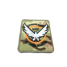 The Division SHD Extremis Malis Extrema Remedia Camo Embroidered Airsoft Patch (Multicam)
