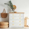 YYMSEN 6 Pcs Brass Heart-Shaped Gold Cabinet Knobs, Suitable for