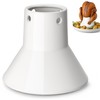 JUMUZHE Ceramic Chicken Roaster Rack, Beer Can Chicken Holder Stand