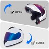 KRN Adult Motorcycle Helmet Modular Flip-up Helmet DOT Approved -