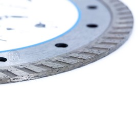 Benchmark Abrasives 7 Inch Hot Pressed Sintered Turbo Diamond Blade for Angle Grinder with Steel Core for Cutting Brick Ceramic Tile Granite Marble - 7” Circular Saw Concrete Masonry Brick