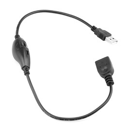 Ubric Cavo USB di Regolazione della velocità per dispositivi da 5 V con Interruttore e regolatore di velocità per Ventola
