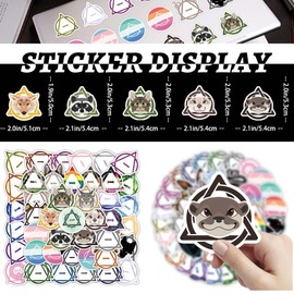 EIH1 Therian Stickers, Therian Stickers for Car, Laptop, Phone, Guitar, Skateboard, Motorcycle, Bicycle, Therian Stickers Set of 50, multicoloured