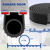 DGSL Garage Door Seals Bottom Rubber Weather Stripping Kit Seal