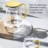 Jitejoe Glass Pitcher 61oz Large Carafe with Lid Easy Clean