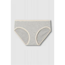 JAJU [JAJU] Women's Cotton Rayon Stretch Hip Hugger Panty _ Mélange Oatmeal