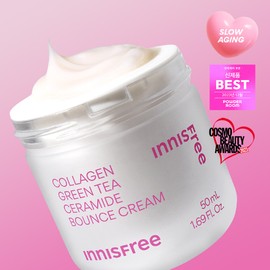Innisfree [이니스프리]콜라겐 그린티 세라마이드 탄력 장벽 크림 [Innisfree] Collagen Green Tea Ceramide Elastic Barrier Cream