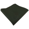 TigerTie Designer Silk Pocket Square in Green Olive Bottle Green