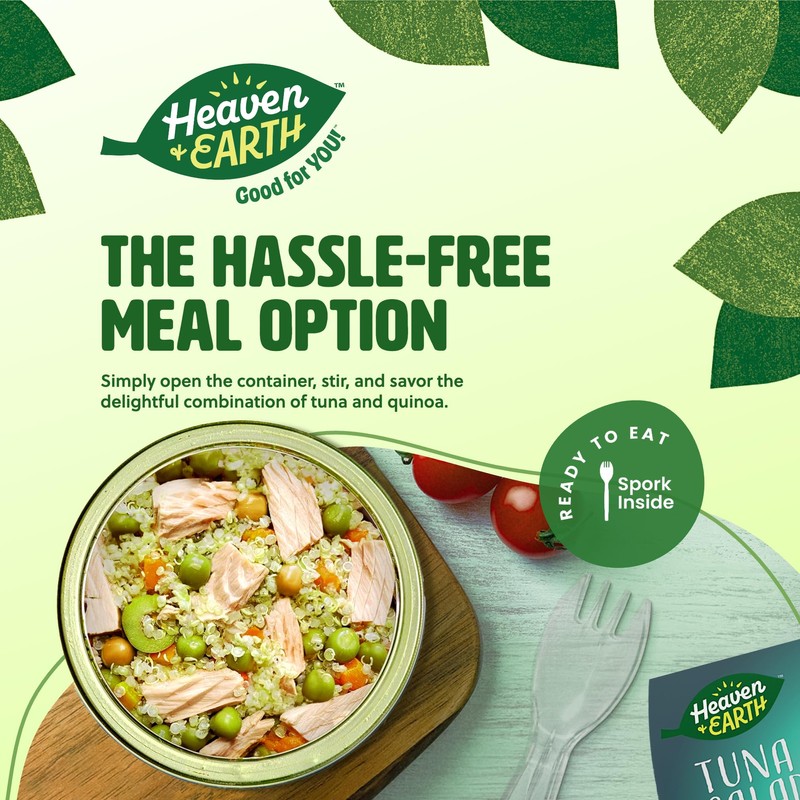 Heaven & Earth Ready to Eat Tuna Salad with Quinoa,