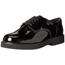 Bates Men's High Gloss Duty Oxford, Black, 9.5 M US