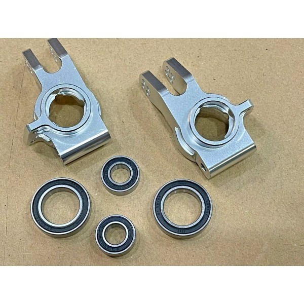 MR-2 Aluminum Rear Hubs With Heavy Duty Bearings for 1/7