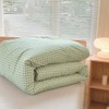 NSNLGSGC Twin Comforter Set, Sage Green Gingham Bedding Comforter Sets,