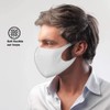 NUÜR 3 Pcs Reusable Face Mask, with Ear Loops, Breathable,
