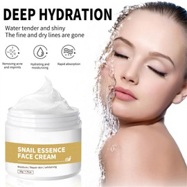 Mikabila Face(05) Snail Collagen Cream, 100 g Snail 92 All-in-One Cream, Snail Collagen Firming Cream, Snail Face Cream, Moisturising Cream for the Face, Fade Fine Lines