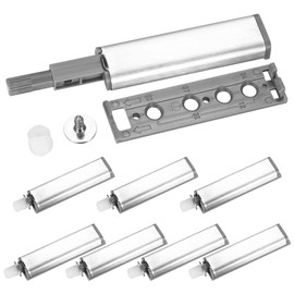 Push to Open Door Opener, Pack of 8 Cupboard Door Opener, Cabinet Door Damper, Magnetic Furniture Cupboard Drawer Spring Catch, Magnetic Catch Push Catch Opener Door Catch
