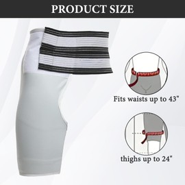 Carreneu Sciatica Bandage Hip Bandage Thigh Bandage Sciatica Belt Thigh Bandage Hip Bandage Sciatica Belt for Fixing Adjustable Support for Sciatica Hip Pain