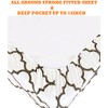 Elegant Comfort 6-Piece Quatrefoil Printed Deep Pocket Bed Sheet Set,