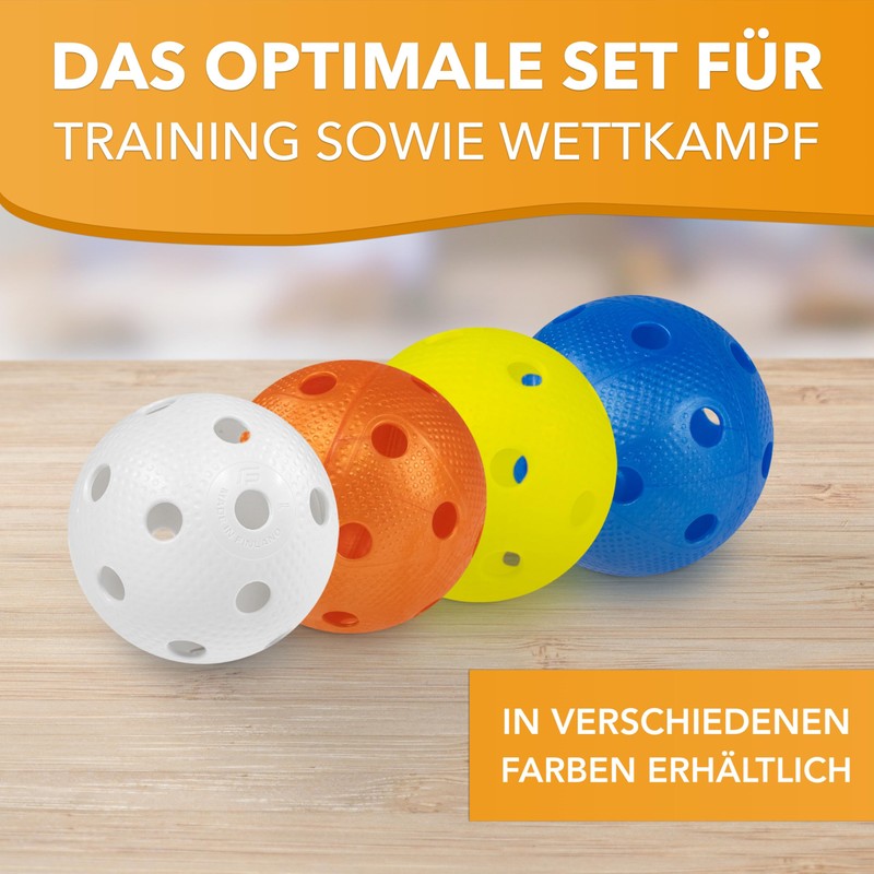 Fat Pipe Floorball Unihockey Ball Team Set of 24 Fat