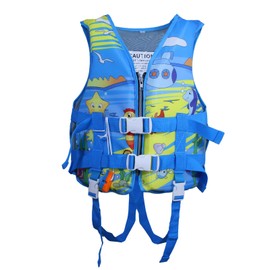 Swim Vest for Kids 46-95lbs/6-12Years, Adjustable Swimming Jacket Aid Floaties for Children, Preteen Boys Girls Learn to Swim (Blue, L (50-88 lbs/8-12 yrs))