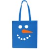 Snowman Face Design Christmas Tote Shopping Gym Beach Bag 42cm