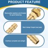 sourcing map 2Pcs 1/4" x 3/16" Hose Barb Fitting, Brass