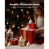 merrynights Remote Candles, 12Pcs Timer LED Votive Candle, Realistic 3D