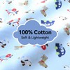 Kids Throw Blanket – Soft Cotton Toddler Blanket with Cute