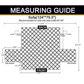 CHHKON 100% Waterproof Sofa Cover with Anti-Skip Furniture Protector Sofa Slipcover for Children, Pets for Leather Couch (Beige, Sofa)