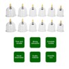 24pcs Professional Magnetic Therapy Vacuum Suction Cupping Set Body Treatment