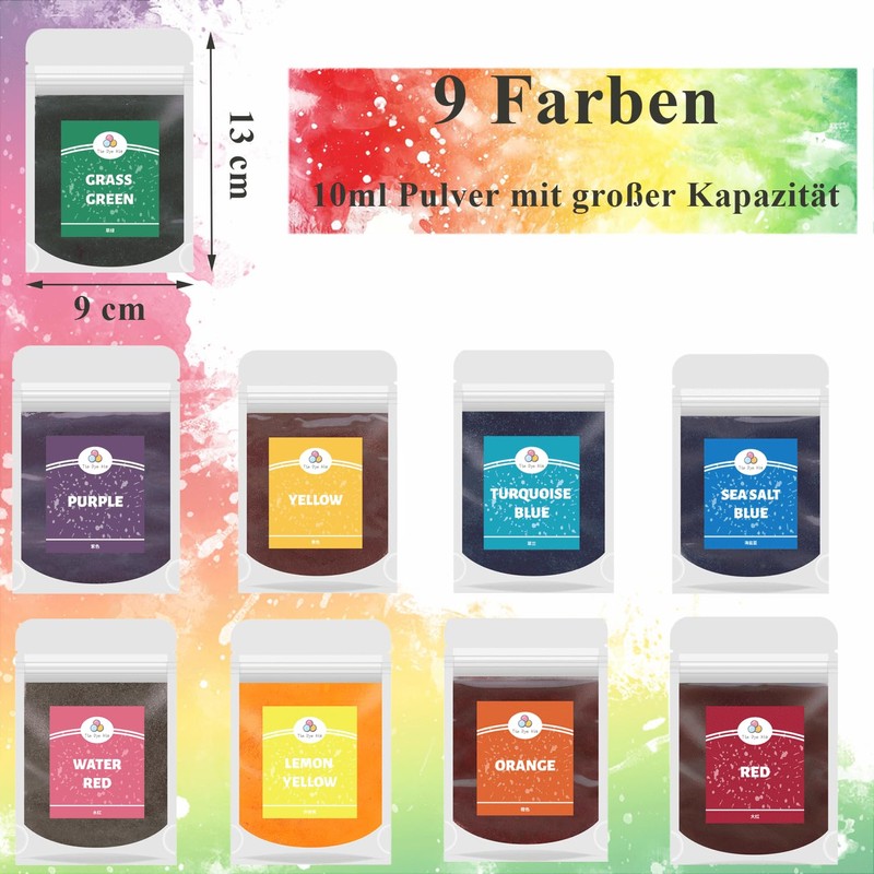 Canollo Set Di 9 Colori Da 10 G Per Tessuti,