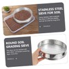 BIUDECO 1pc Fine Mesh Soil Sieve Multi-Purpose Kitchen Sifter Stainless