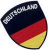 German Shield Flag Embroidered Iron-On / Sewn On Patch