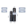 Benol Thermos Flask 500 ml, Black, Insulated Bottle with Drinking