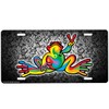 Peace Frog Novelty Tag Vanity Plate Metal Sign with Custom