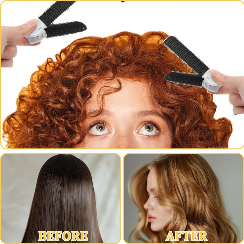 CULEO Hair Rollers, 6 Pieces Hair Rollers, Volume Clips for