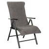 Terrycloth cover for garden chair and garden lounger as well