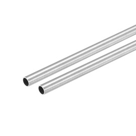 sourcing map 304 Stainless Steel Round Tube 5mm OD 0.4mm Wall Thickness 300mm Length 2 Pcs