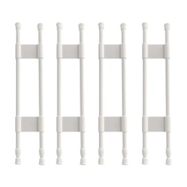 Tesmirror RV Refrigerator Tension Rods Tension Bars RV Fridge Bars Kitchen Accessories Refrigerator Accessories, 15.8-27.6 Inch, White