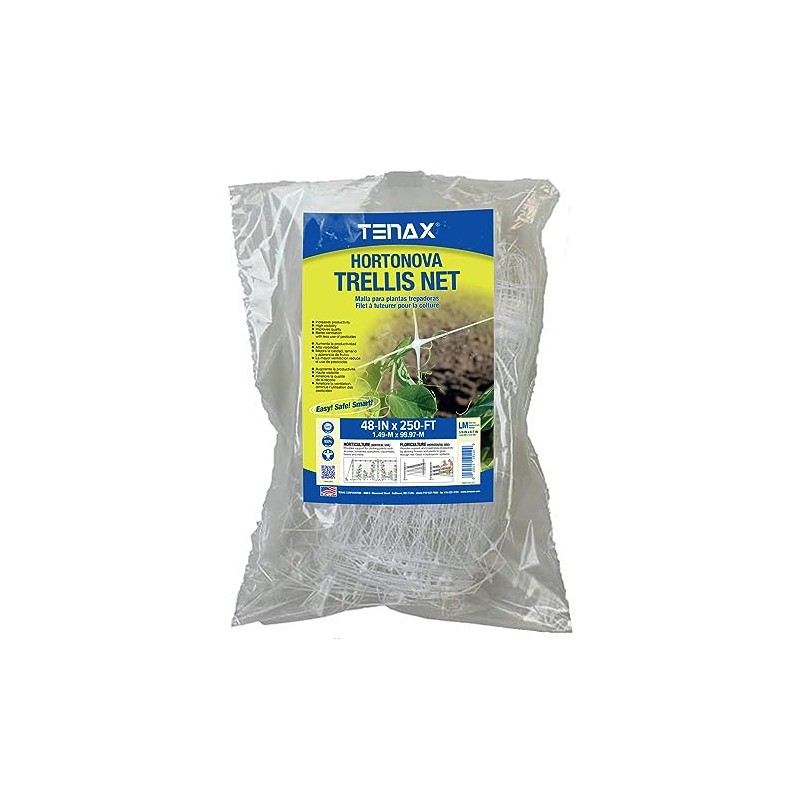 Tenax 2A150029 Hortonova Plant Trellis 48" x 250' White