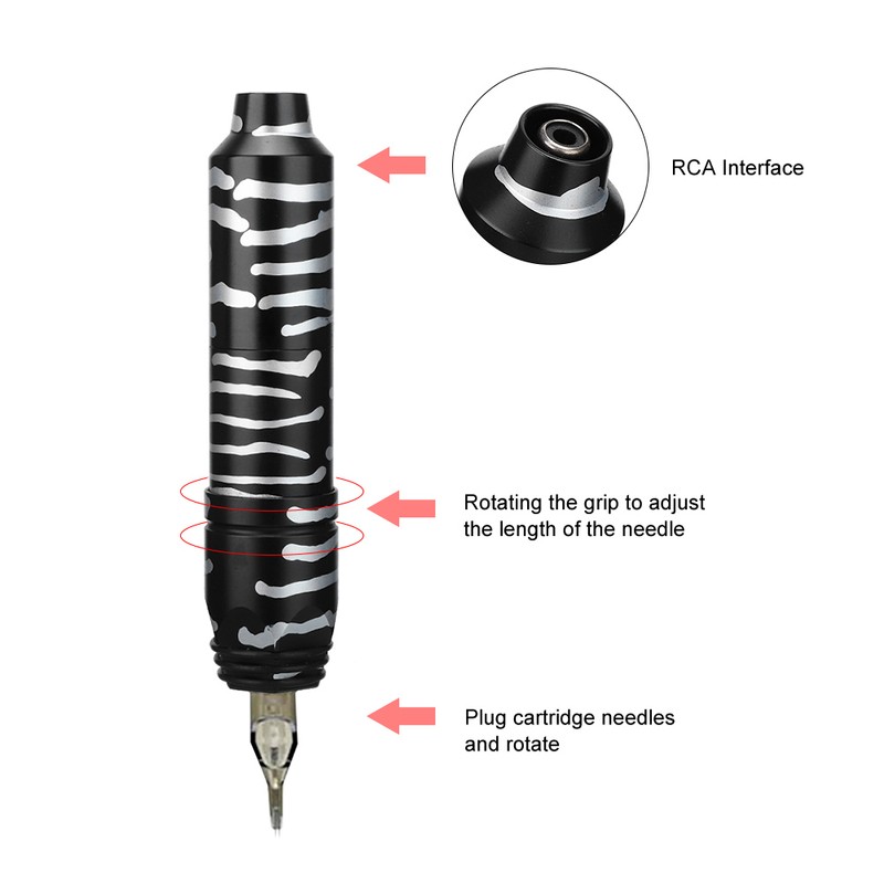 Camouflage Pattern Professional Electric Tattoo Pen Machine Tattoo Artists Tool