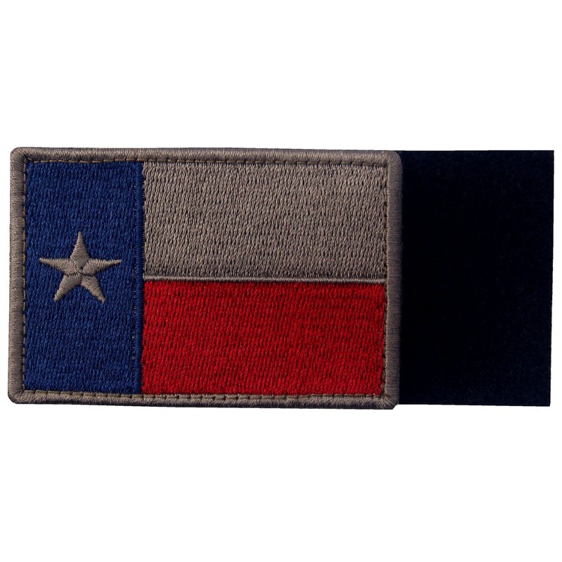 EmbTao Texas bordado táctico cierre gancho & Loop Patch, azul