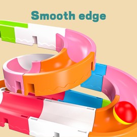 BLmukce Slide Bath Toys for 1 2 3 Year Old Boys & Girls, Baby Water Bathtub Balls Track Game, Shower Toy for Toddler, Wall Track Building Kit for Age 4 5 6 (22PCS)