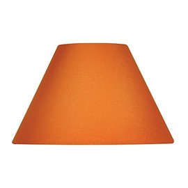 Oaks Lighting Cotton Coolie Shade, 12-inch, Fabric, Satsuma/Orange