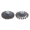wolfcraft conical wire brush Ø 100 x 15 mm, twisted,