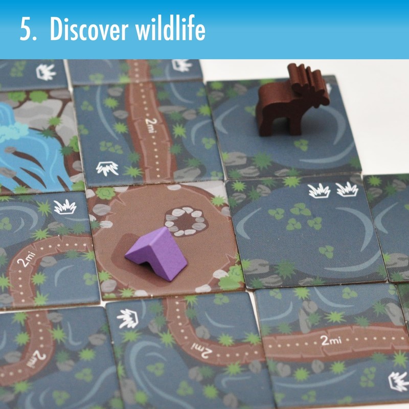 Alpine Trails | Strategic Tile Placement Board Game for Families