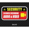 Silverbird Graphics In vehicle recording security sticker CCTV decal car