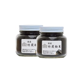 Shizen Health Corporation Bamboo Charcoal Powder, 4.6 oz (130 g) x 2, Edible Made in Japan
